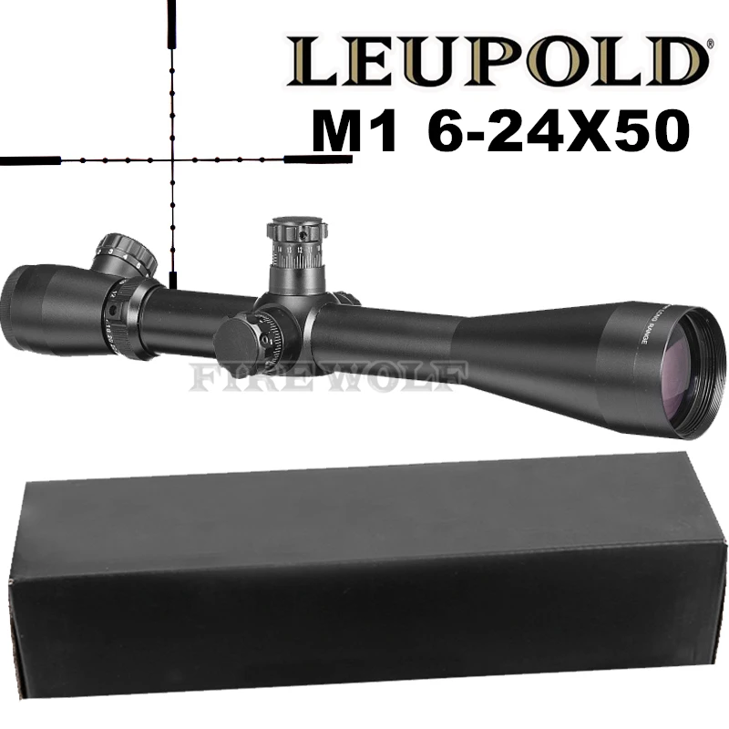 

LEUPOLD 6-24X50 M1 Tactical Optics Riflescope Sniper Hunting Rifle Scopes Long Range Rifle Scopes Airsoft Rifle Scope