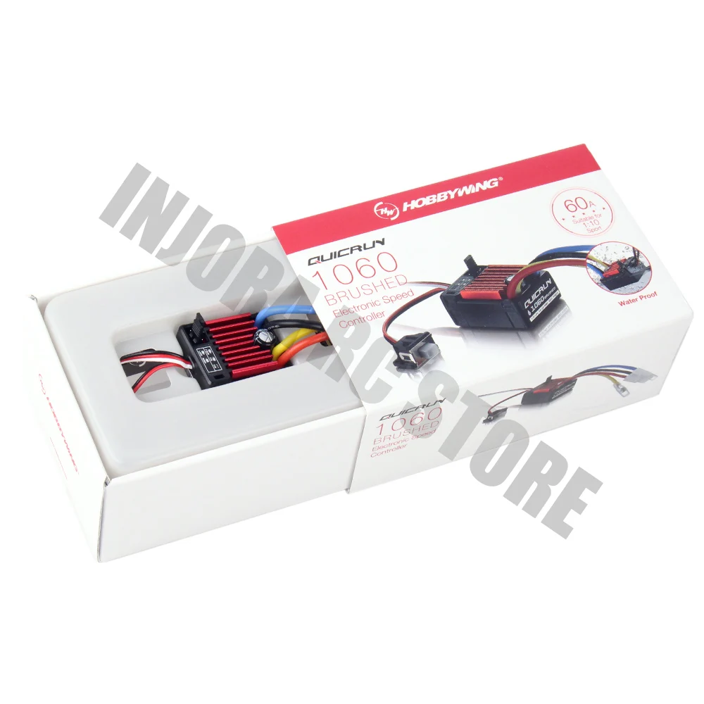 Водонепроницаемый щетчатый контроллер скорости ESC с 6V/3A BEC для 1060 RC Crawler Car 1/10