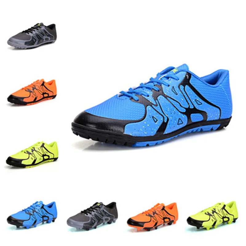 

Indoor Breathable Chuteira Futebol Men Soccer Cleats Shoes Turf Adult Kids Football Boots Youth Kids Training Futsal Sneakers