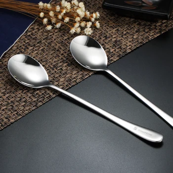 

2/4PCS 304 Stainless Steel Spoon Soup Spoon Forks Knives Spoons Tableware