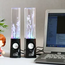 Горячий светодиодный светильник колонки с танцующей водой фонтан музыка для настольного компьютера ПК USB стерео колонки для Планшета Телефона