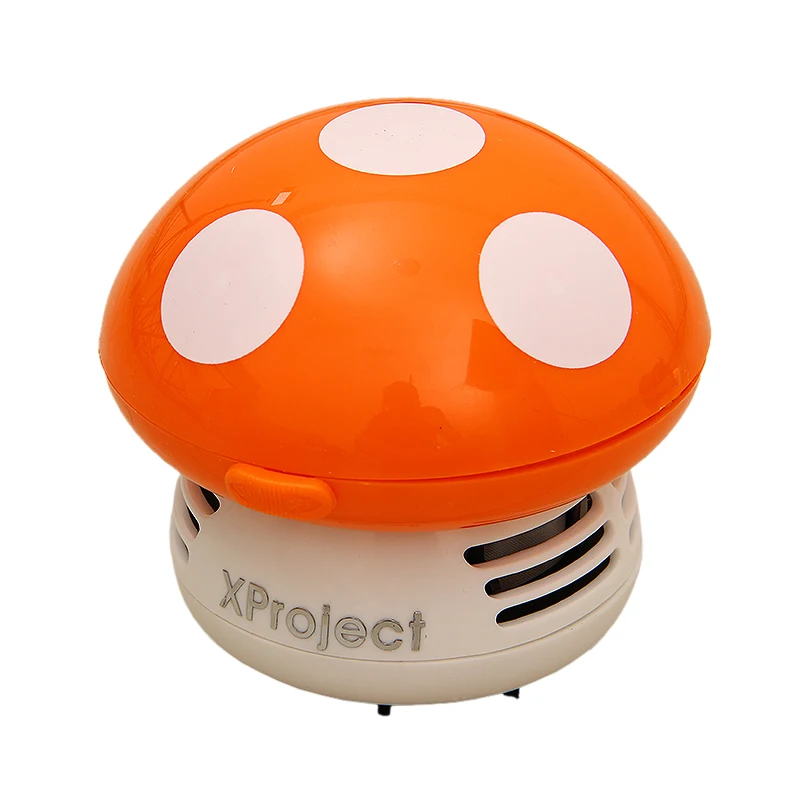 

New Home Handheld Mushroom Shaped Mini Vacuum Cleaner Car Laptop keyboard Desktop Dust Cleaner-orange