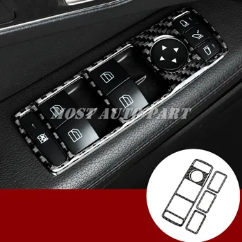 

Carbon Fiber Car Door Window Button Trim Cover For Benz GLA X156 2013-2018