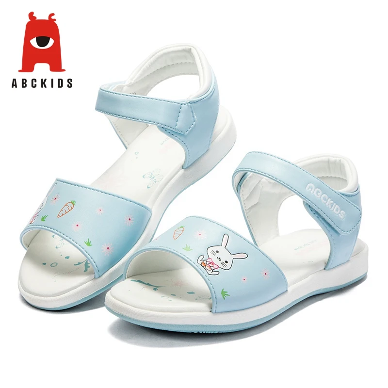 Abckids/ летняя детская обувь; детские сандалии с рисунком для девочек; дышащая обувь для малышей