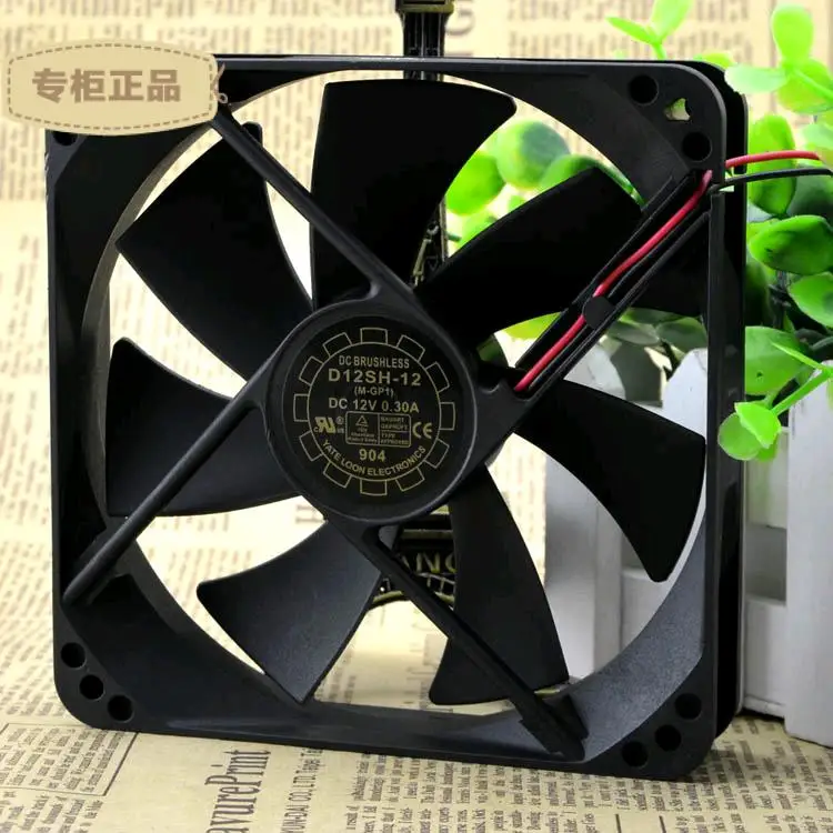 Free Delivery. Silent chassis power supply fan 12025 12 cm D12SH 12 of 12 v 0.30 Ain Fans