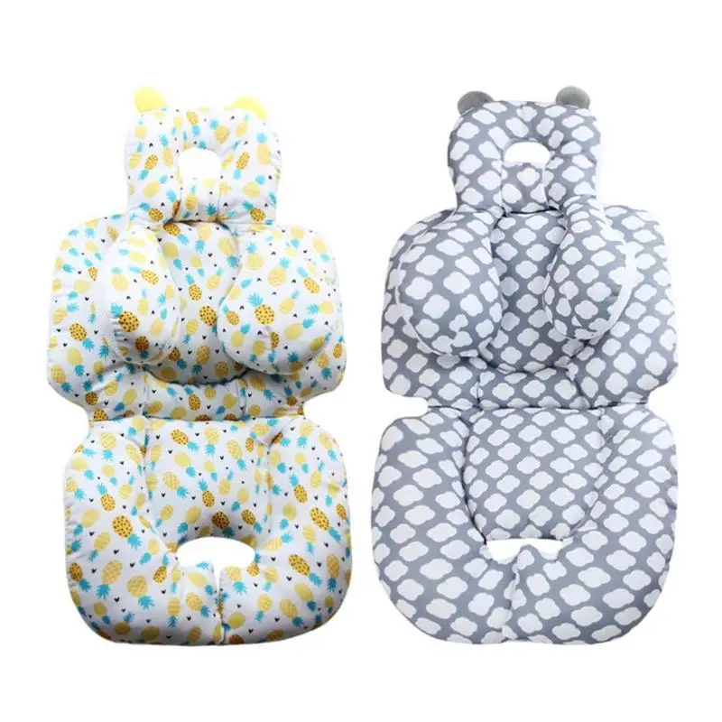 

Cushion Pineapple Cloud Printed Carriage Stroller Accessory Baby Soft Seat Pad Cover Infant Pram Head Neck Protect Cotton Mat