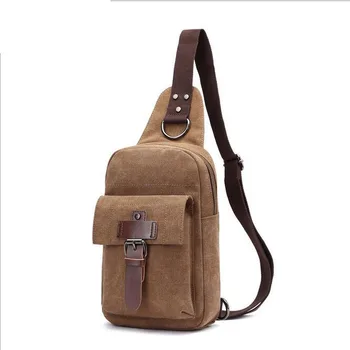 

082017 yesetn bag men canvas single shoulder cross body chest bag