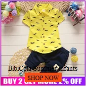 Summer Boys Comouflage Clothing Sets Short-Sleeve Shirts+Pants Clothes Sets For Kids Sports Suits Teenager Tracksuits