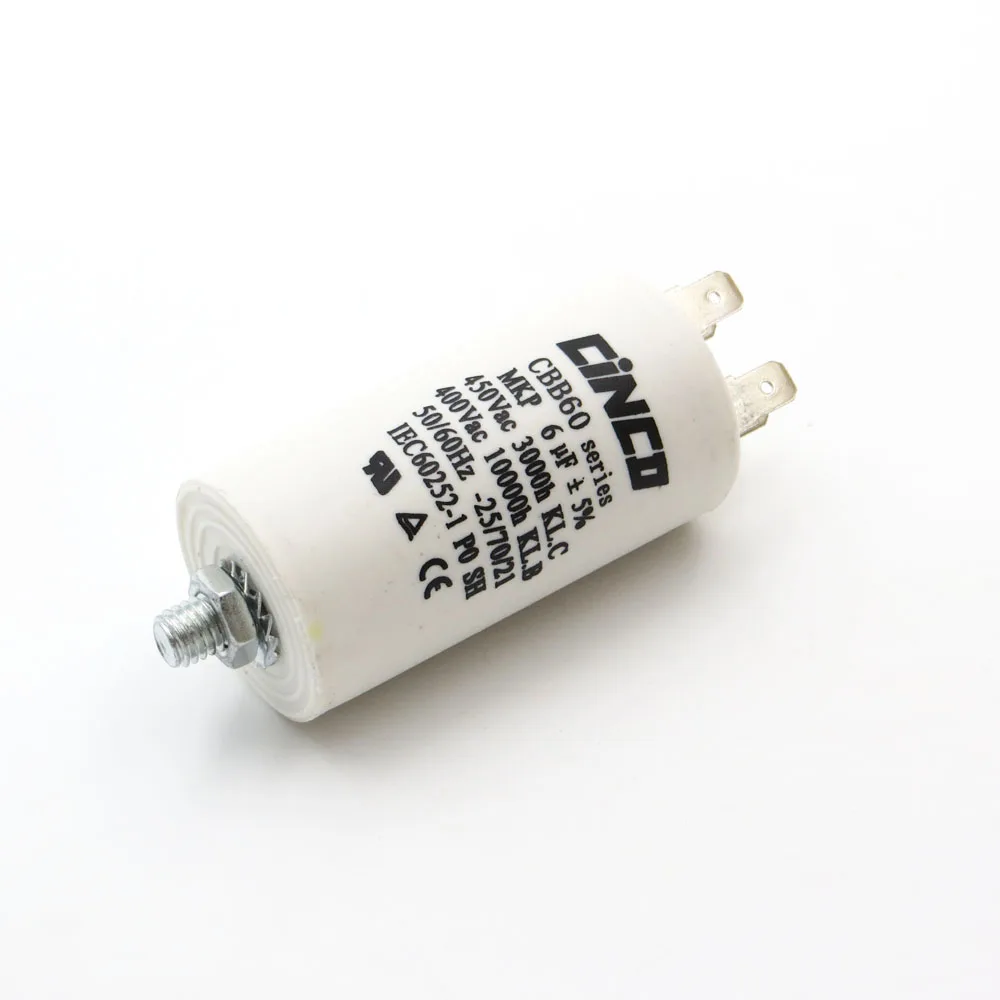 Universal 2UF 40UF Microfarad Start Run Motor Capacitors MFD Cable Connector 20UF