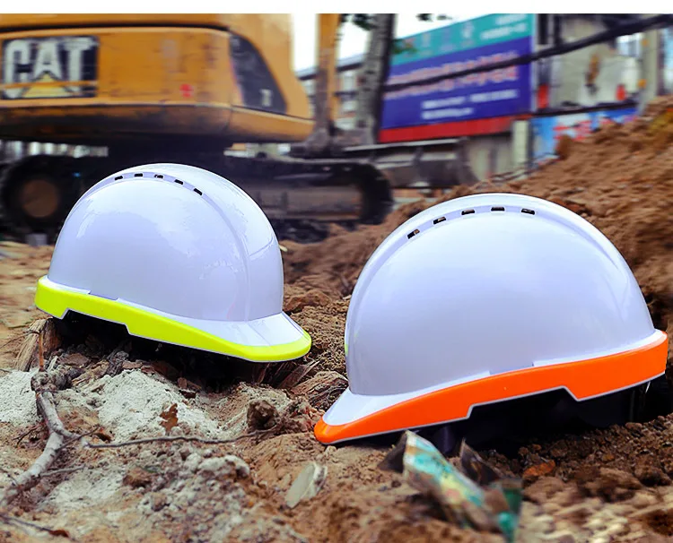 Safety Helmet Fluorescent Hard Hat Construction Protective Helmets Work Cap Breathable Labor Engineering Power Rescue Helmet (11)