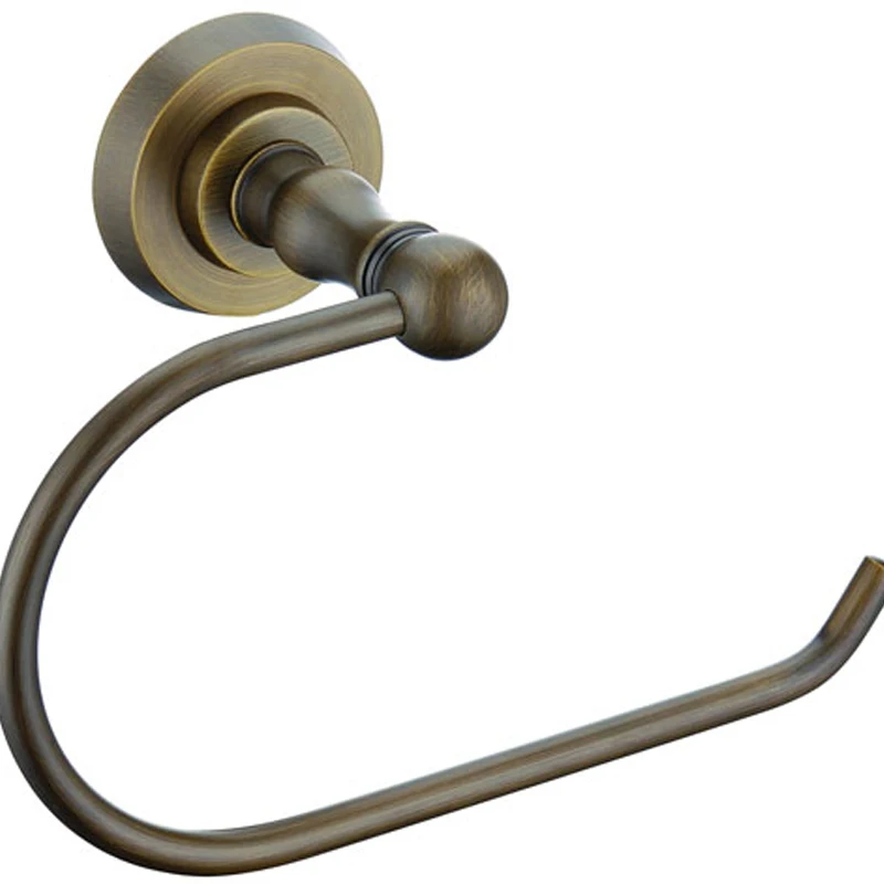 Modern Bathroom Shower Towel Rings Brass Nickel Brush Antique Brass