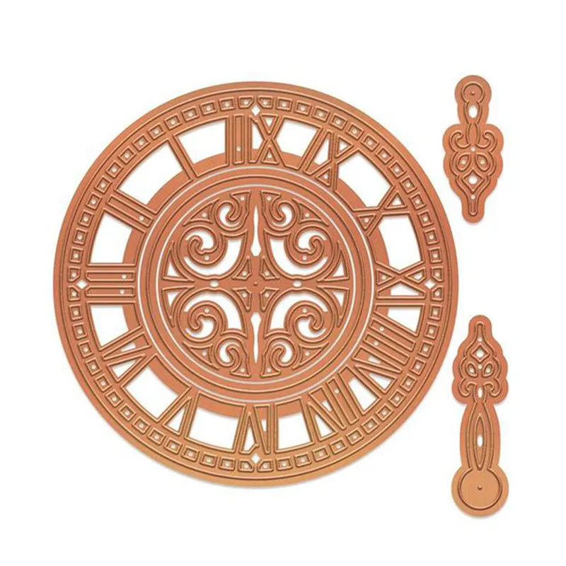

YaMinSanNiO Timepiece Metal Cutting Dies for Scrapbooking New 2019 Clock Die Cuts Card Making Circle Craft Dies Embossing