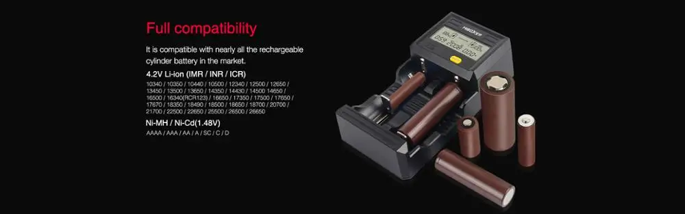 Lithium Battery Charger Miboxer Smart Battery Charger C2-6000.03