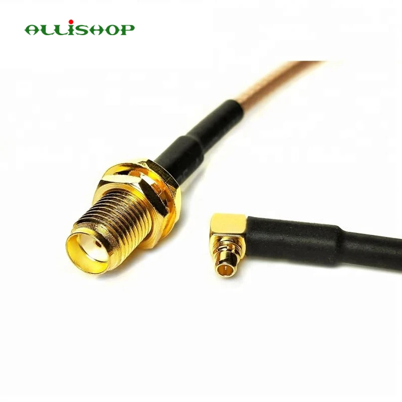 

ALLiSHOP 20 CM pigtail Cable MMCX Male Right Angle to SMA Female Connector RG316 coax cable for router PCI PCIe HUAWEI