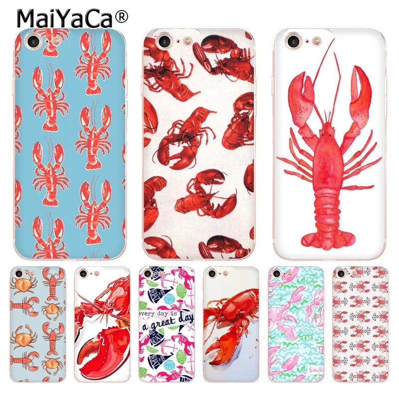 

MaiYaCa For iphone 7 6 X Case Animal Lobster Special Offer Luxury phone case for iPhone 8 7 6 6S Plus X 5 5S SE 5C XS XR Cover