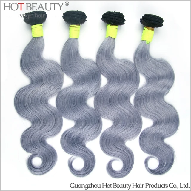 Us 207 6 Russian Virgin Grey Purple Hair Ombre Hair Extension Body Wave Colorful Hair 4pcs Lot Hot Beauty Hair Product On Aliexpress Com Alibaba