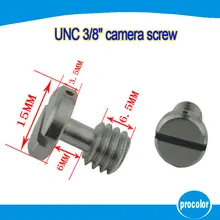 3/8″ UNC iron camera screw with Slotted Drives for tripod monopod ball head quick release plate for Arca Swiss for Manfrotto