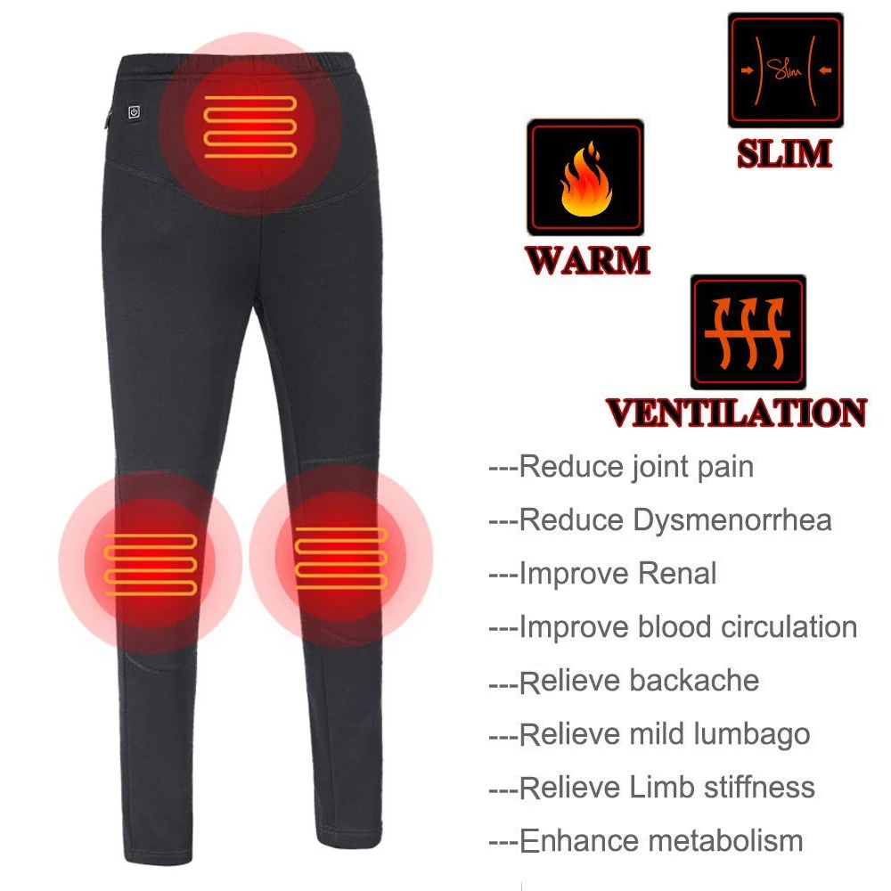 Пара теплых брюк с USB, брюки с подогревом, уличные походные зимние умные спортивные термоштаны для путешествий для мужчин