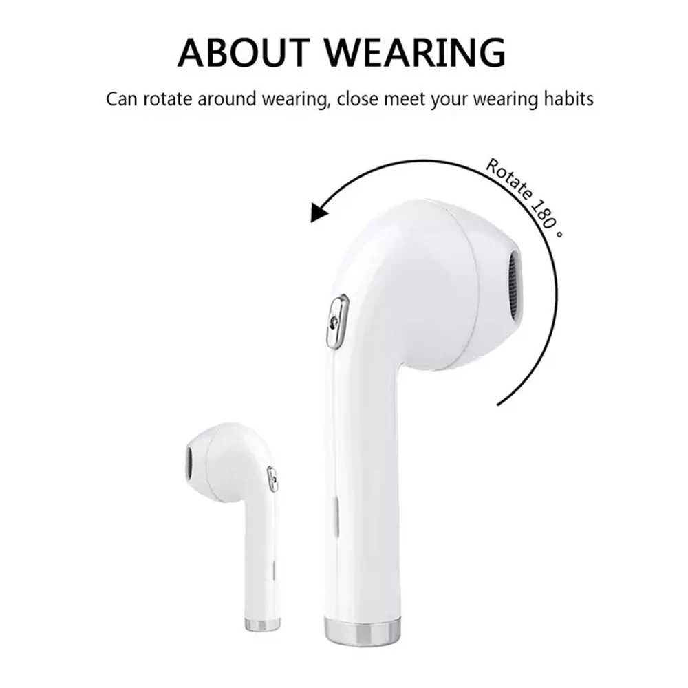 Mini TWS I8 Bluetooth Earphone Twins Wireless Earbuds With Mic Headset For Samsung Galaxy S8 Xiaomi iPhone 8 7 X Huawei Meizu LG (4)