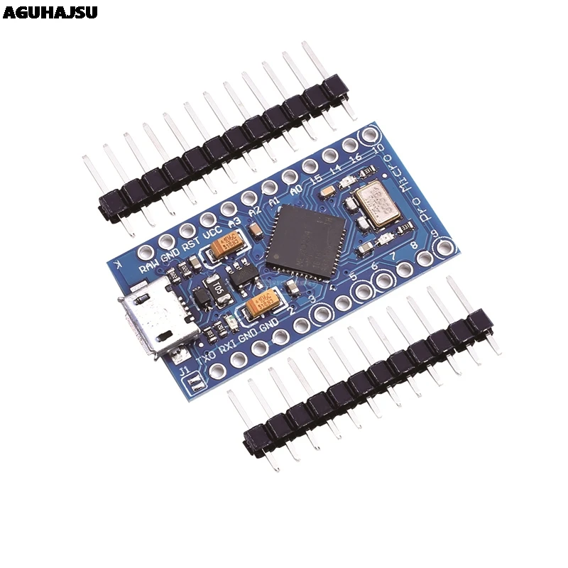 Pro Micro ATmega32U4 5V 16MHz Replace ATmega328 For Arduino Pro Mini With 2 Row Pin Header For Leonardo Mini Usb Interface