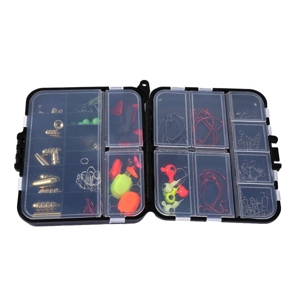 127pcs/set Fishing Lure Professional Fishing Baits Hooks with Lure Tackle Box Carp Fishing Lure Accessory