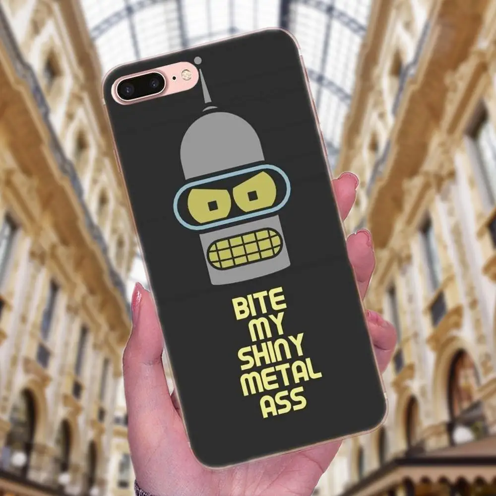 Новинка изгиб Bender Родригес для Apple iPhone 4 4S 5 5C 5S SE 6 6S 7 8 Plus X XS Max XR лучшие чехлы из