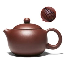 200 мл Исин Zisha чайник, ручной работы Xishi hu Исин глина металлический пурпурный Глина чайник, подарочная упаковка