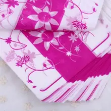 Лидер продаж 100 шт. маленький цветок Пластик сумка 15x20 см Конфеты Ювелирные изделия Подарочная упаковка Сумки милые Пластик подарок Сумки с ручкой