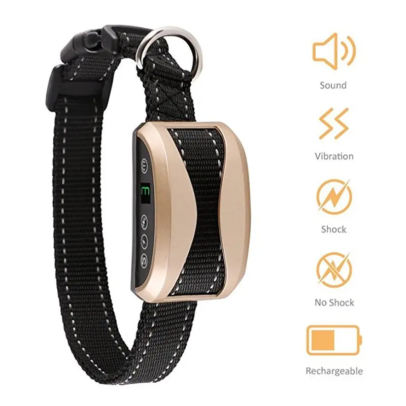 Dog Anti Bark Collar with Beep Vibration & Harmless Static Shock