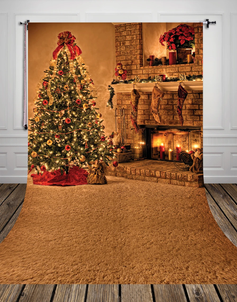 Custom size christmas photography backdrops backdrop thin vinyl newborn pet cute photography background XT 060