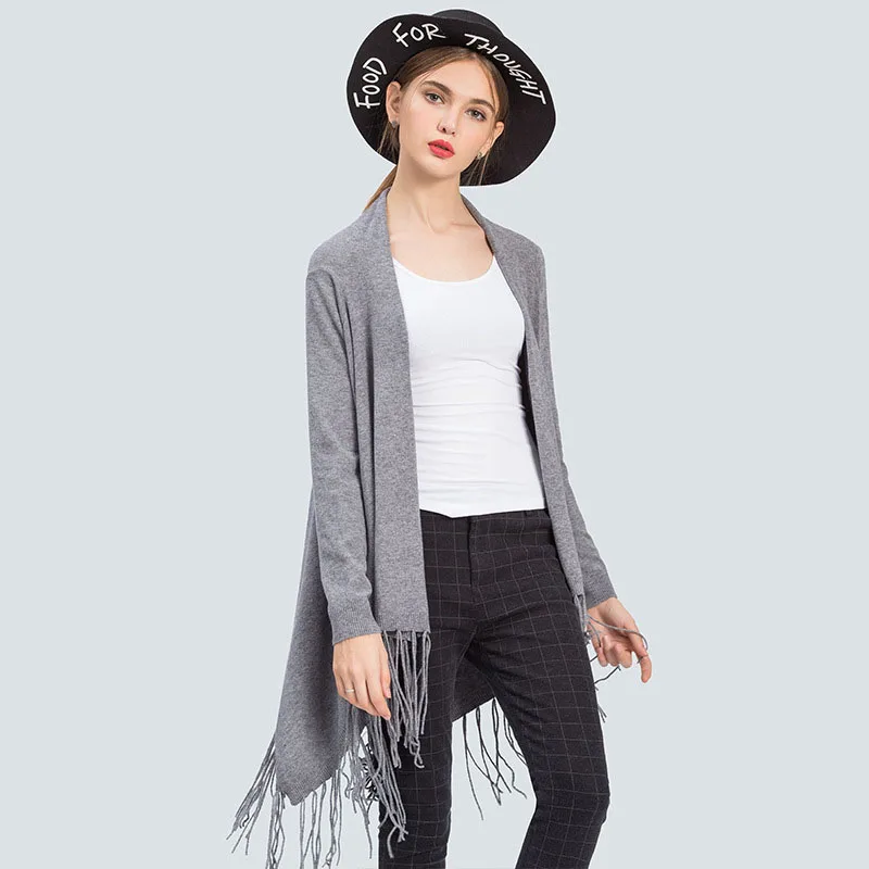 tassel cardigan sweater