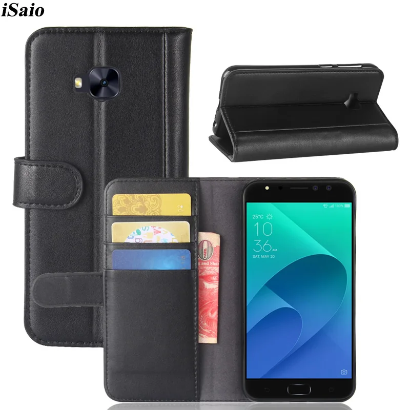 Чехол из натуральной кожи для Asus ZenFone 4 ZE554KL MAX ZC520KL роскошный флип чехол
