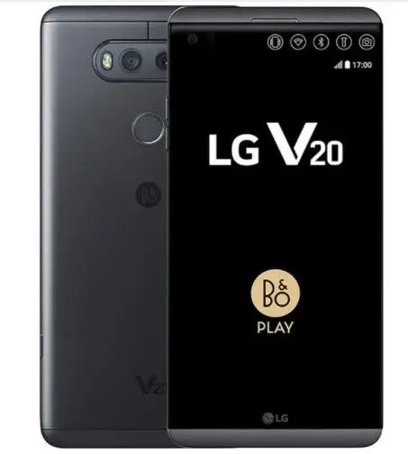 Разблокированный мобильный телефон lg V20 4 Гб ОЗУ 64 Гб ПЗУ Android 5,7 ''дюймовый Snapdragon 820 16MP+ 8MP камера 4G LTE lg V20 мобильный телефон - Цвет: Black