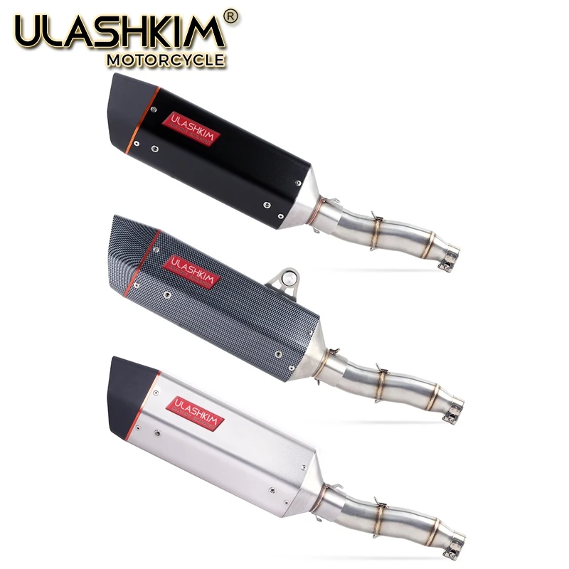 

Motorcycle Full Exhaust System Muffler Escape Slip On For YAMAHA XG250 XT250 Modified Contact Middle Pipe Adapter Connect