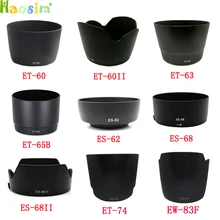 ET-60 ET-60II ET-63 ES-62II ES-68 ES-68II EW-83Fcamera ET-74 Lens Hood ET-65B para canon lente da câmera