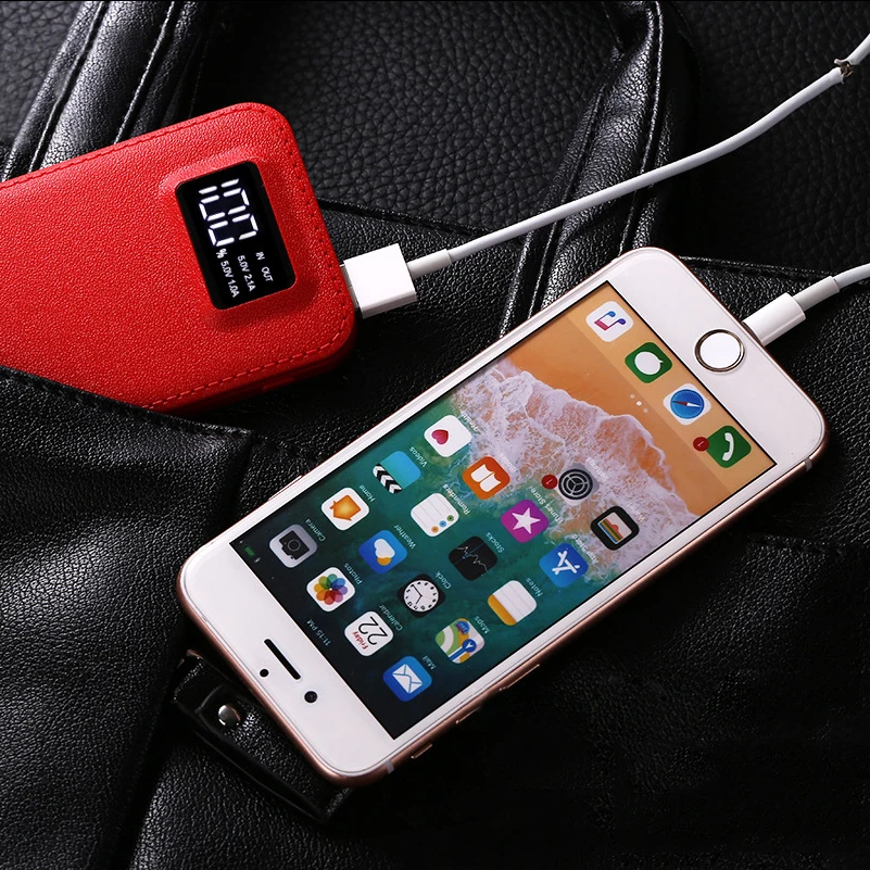 30000 mah power Bank Dual USB lcd bank портативное зарядное устройство для мобильного телефона