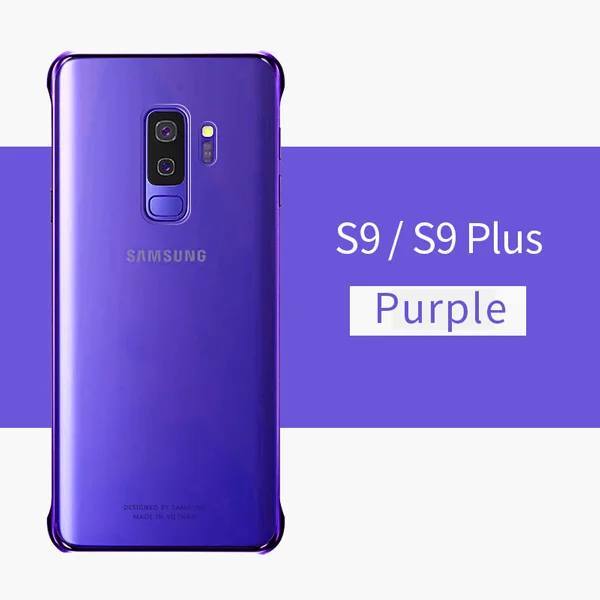 samsung Galaxy S9 S9 Plus, чехол, милый, роскошный, кожаный, 360, тонкий, чемпион, чехол, жесткий, PC, противоударный, защитный чехол - Цвет: Purple