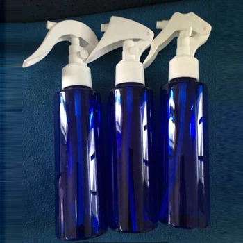 

150ml empty blue/clear trigger spray bottles with sprayer pump ,150cc amber cleaning disinfectant spray pump bottle container