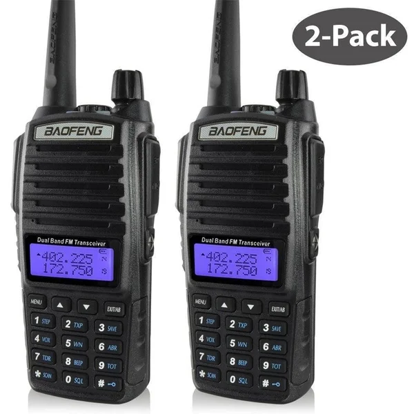 2 шт. PTT Baofeng UV 82 Портативный радио 10 км портативная рация двойного