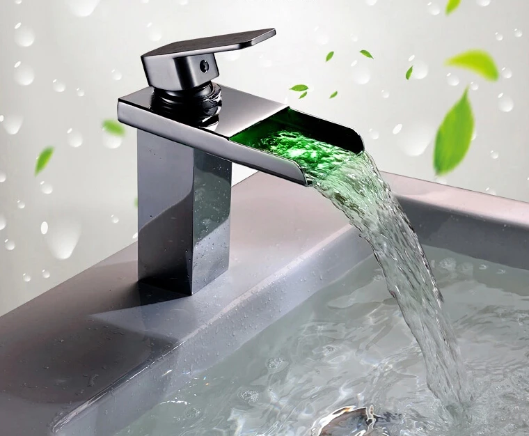 

waterfall basin faucet hot and cold audience full of copper bathroom faucet washbasin