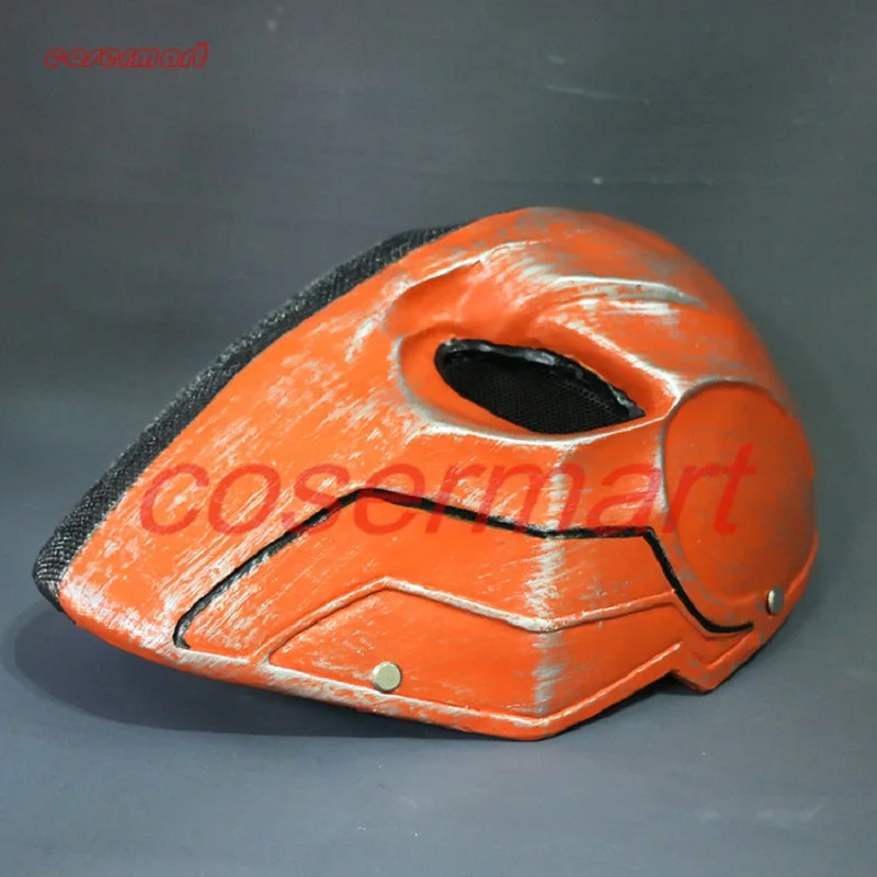 New Version Orange Deathstroke Mask Helmet Arkham Deathstroke Mask Cosplay Props5_
