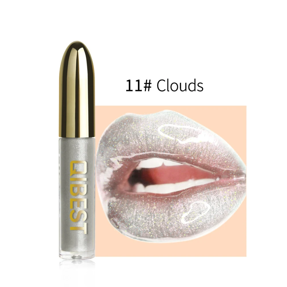 Увлажняющий поляризационный блеск для губ, цветной микро-блеск для губ, стеклянный блеск для губ, Сексуальная Большая Губа, прочное увлажнение, TSLM1 - Цвет: 11