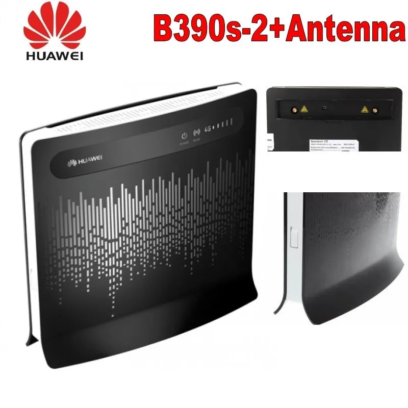 Huawei B390s-2 4 г LTE маршрутизатор плюс с 2 шт. 4 г Антенна