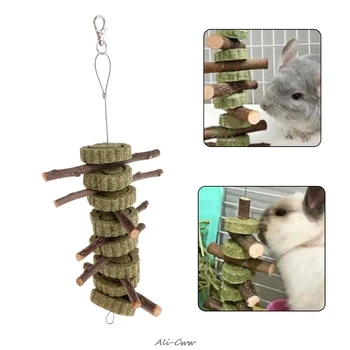 

Pet Toy Tree Branch Teeth Grinding Grass Natural Hamster Rabbit Chinchilla Small Animal Supplies Hanging Cage