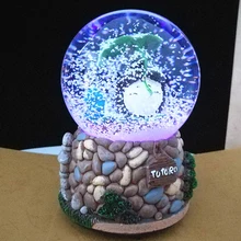 Бытовые подарки снежный глобус Хаяо Миядзаки Тоторо новая музыкальная шкатулка в виде хрустального шара с подсветкой водное поло подарки ко дню Святого Валентина