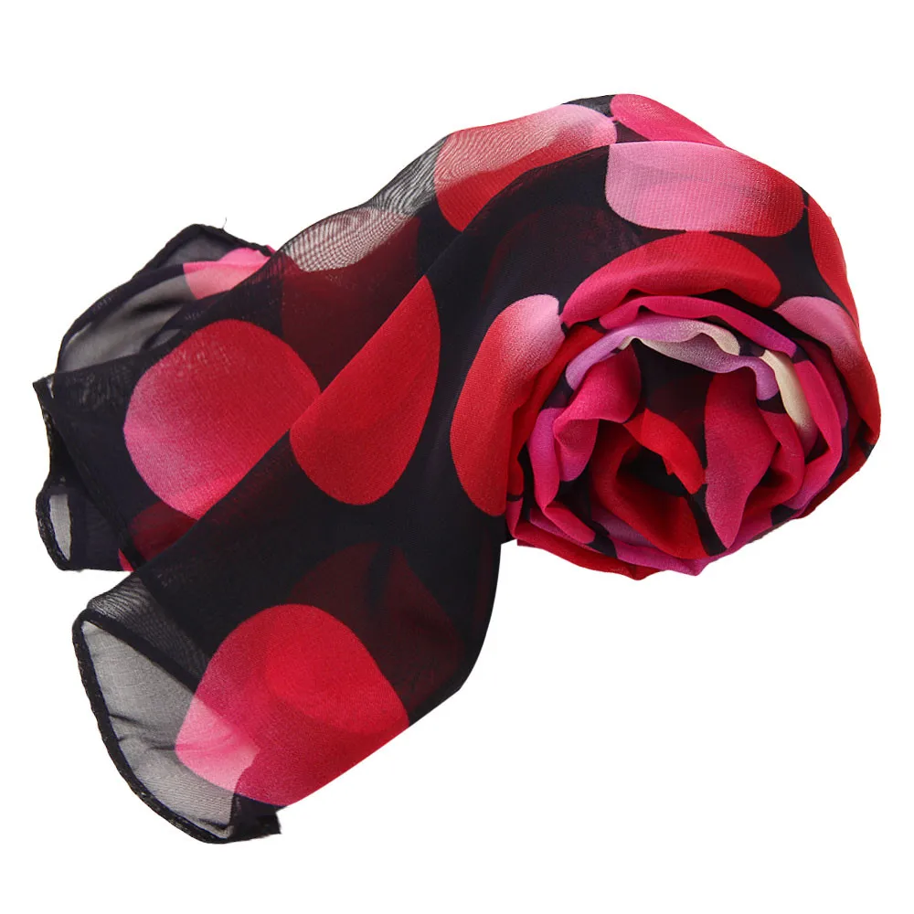 Женская шаль шифон точка прямоугольный шарф Защита от солнца Марля Керчи дамы шарфы марля платок Y20