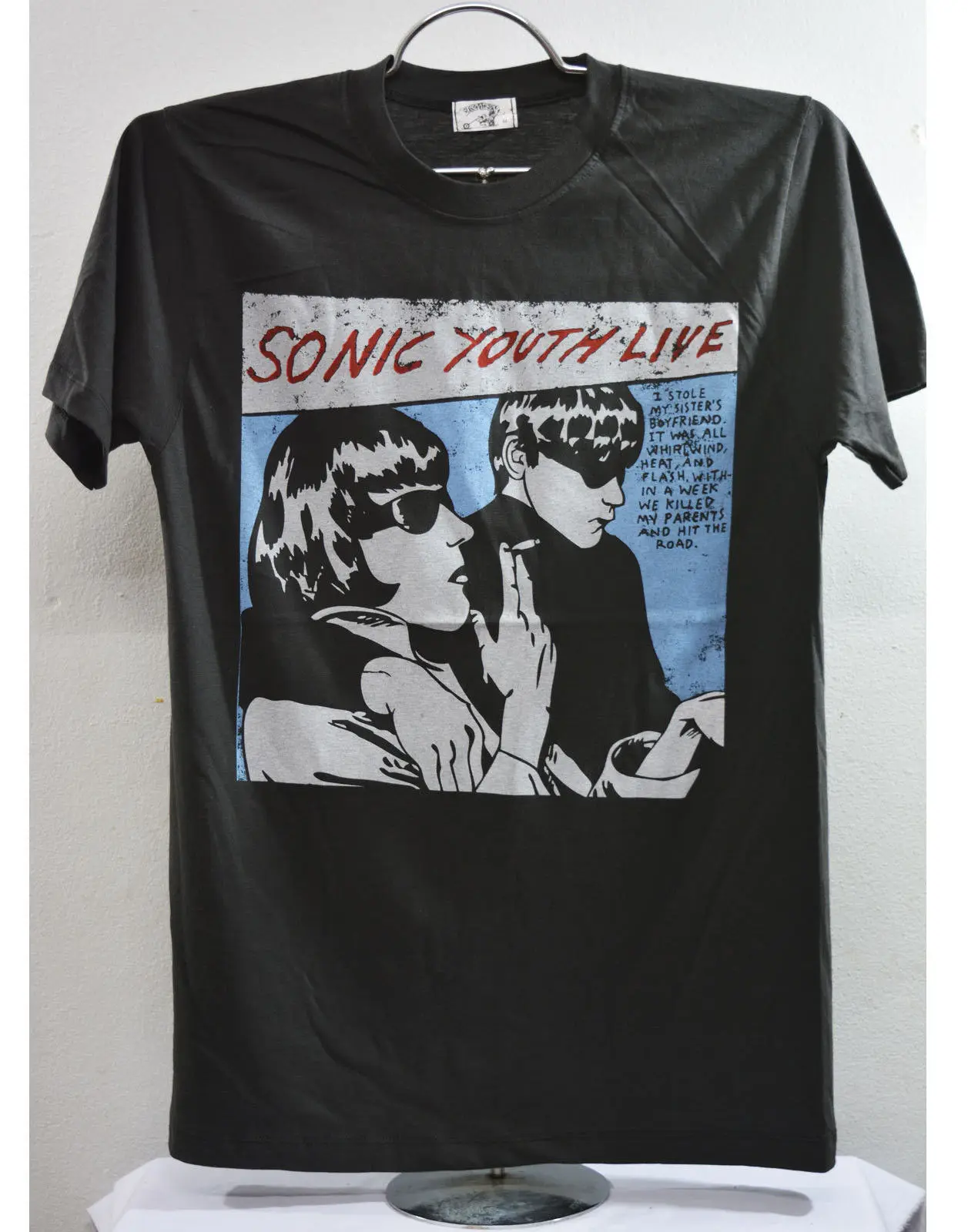 Sonic Youth Goo T Shirt Black Rock Band new tee Summer Short Sleeves