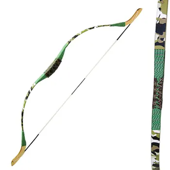 

1 pcs 41inch fiberglass wood children youth bow for kid archery shooting training practise