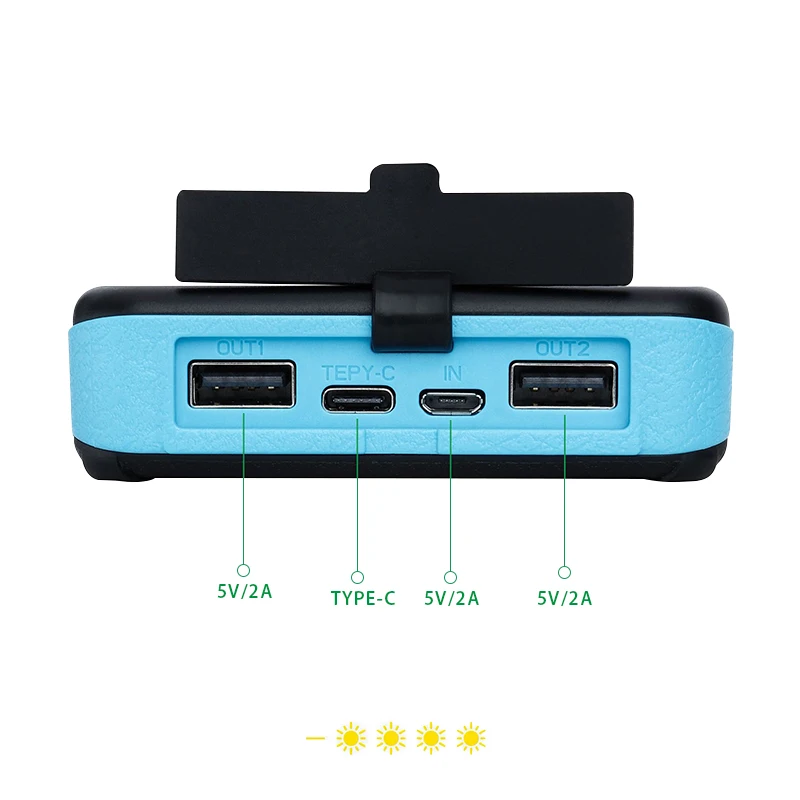 Banco de energía Solar de 20000mAh plegable Panel Solar cargador portátil batería externa banco de