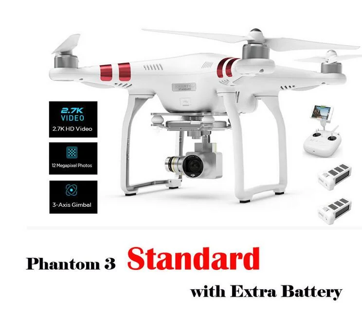 

Phantom 3 Standard vision Included 2.7K 12 Megapixel Photo HD Camera IN STOCK NOW!!! - READY TO SHIP TODAY